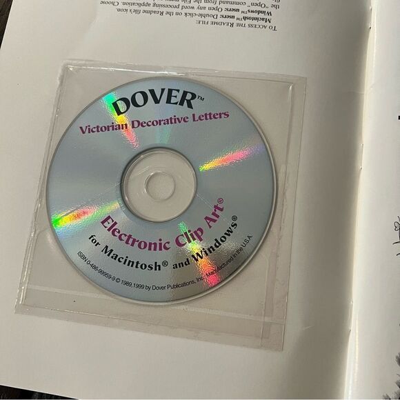 Victorian Decorative Letters CD-ROM and book Dover Electronic Clip Art - Picture 7 of 7
